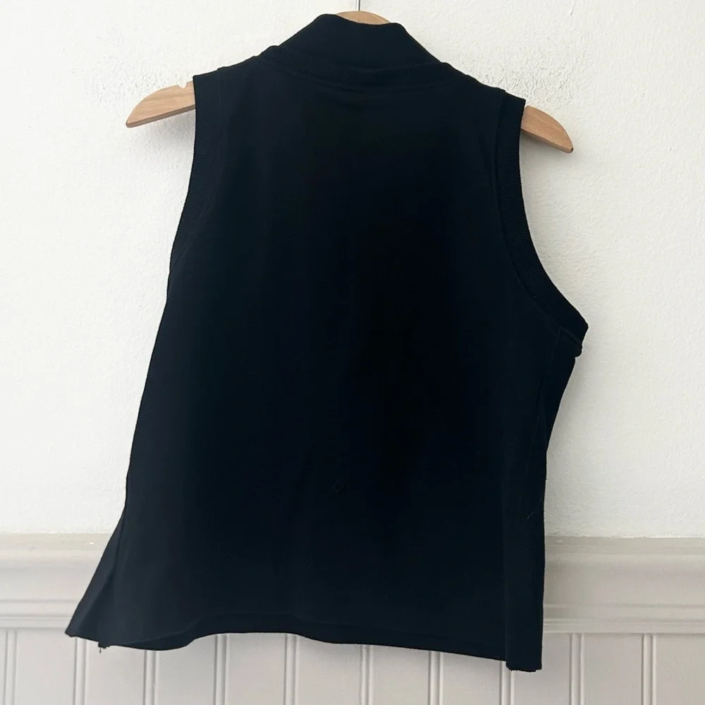 Old Navy Active Girls Large 10-12 Dynamic Fleece Black Sleeveless Top